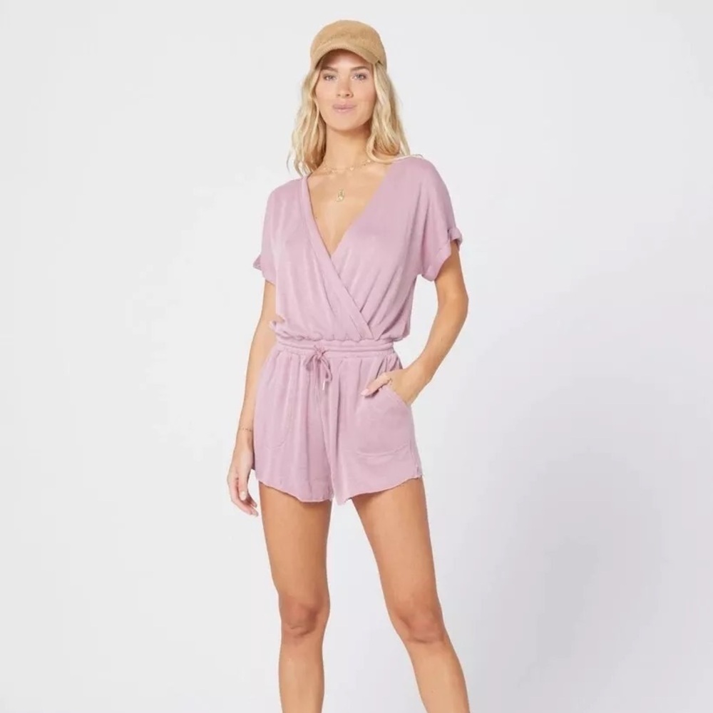 L*SPACE GREAT ESCAPE ROMPER Dusty Rose size‎ Large - Picture 4 of 10